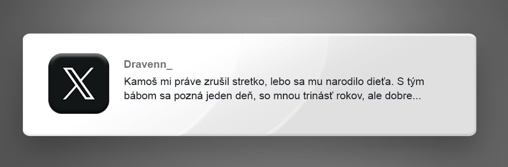 príspevky X nechcú deti