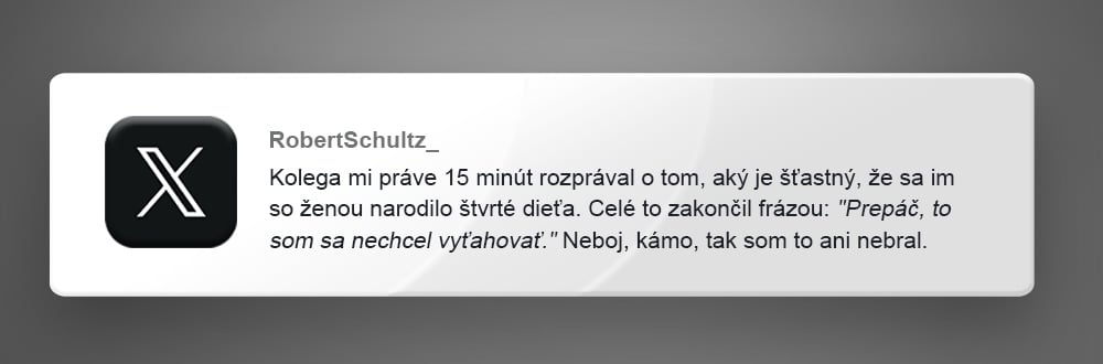 príspevky X nechcú deti