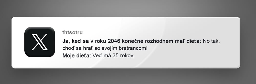 príspevky X nechcú deti