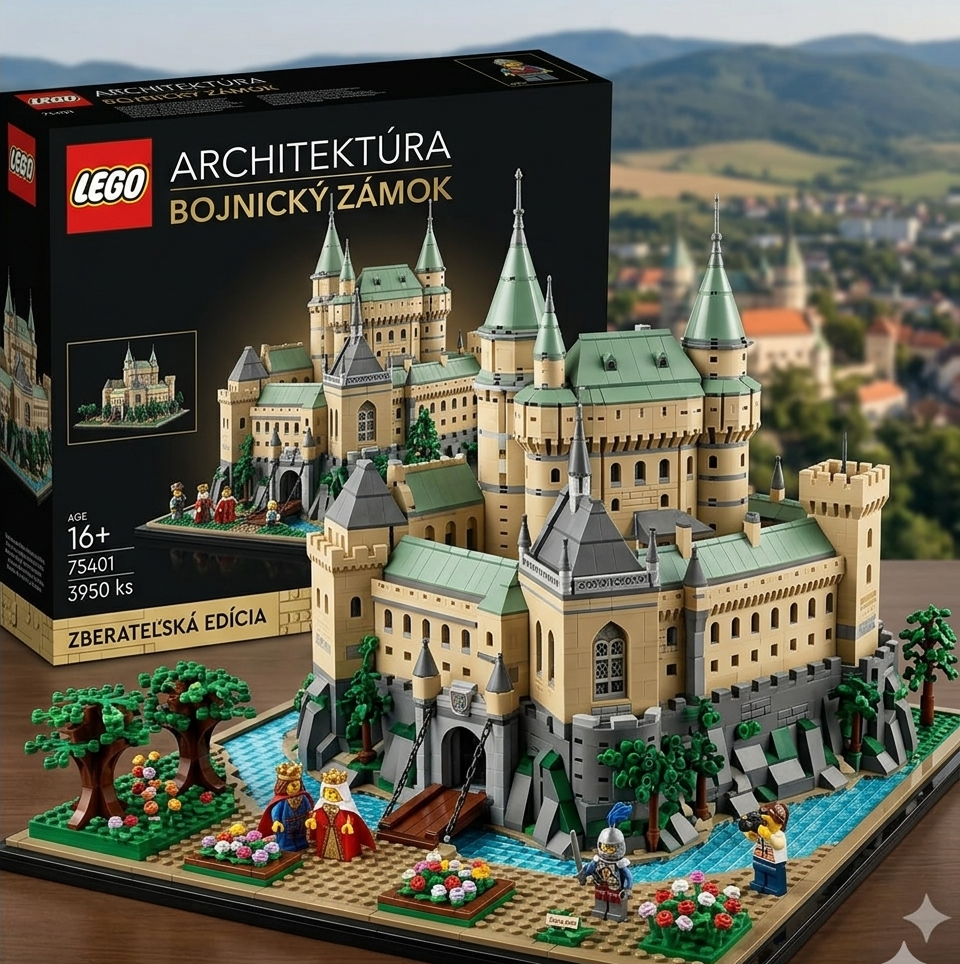 LEGO Slovensko: Pozri sa, ako by vyzerali Bojnický zámok či Čičmany ako stavebnice z kociek. Ktorý set by si si postavil ty?