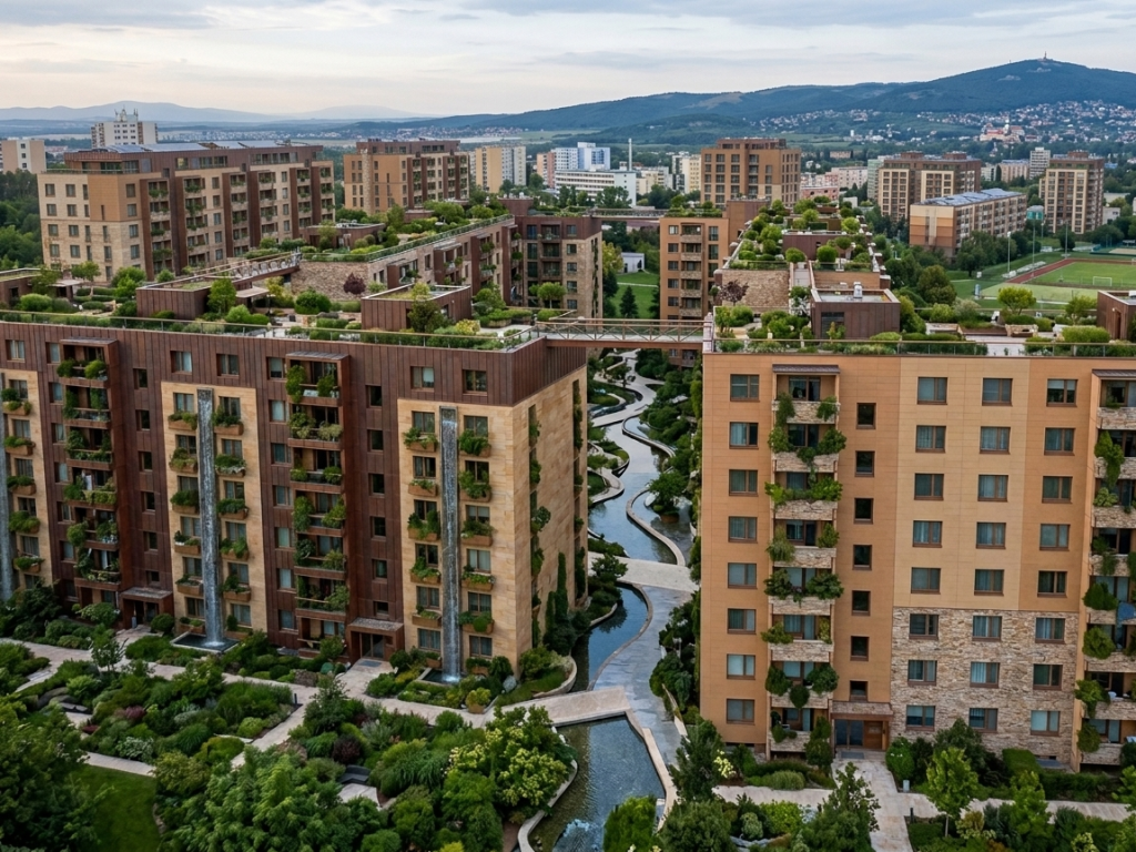 AI vytvorila zo známych slovenských sídlisk luxusné štvrte