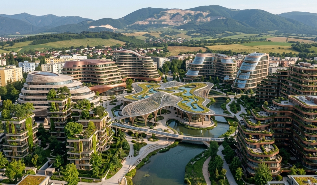 AI vytvorila zo známych slovenských sídlisk luxusné štvrte