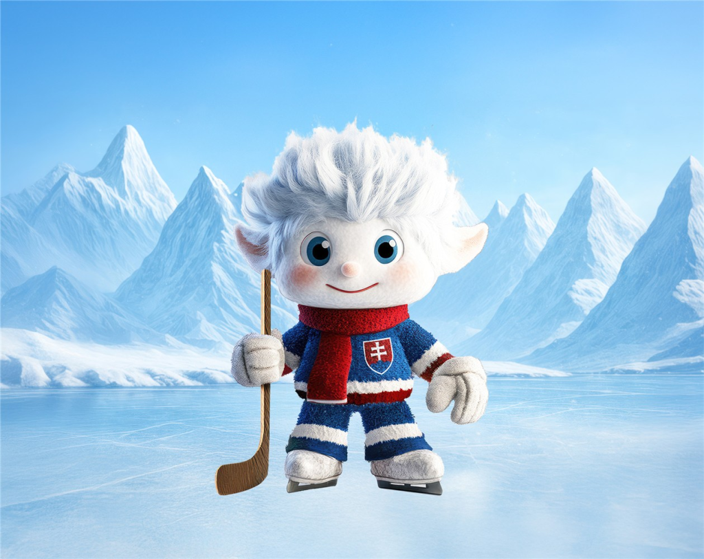 Slovenský zväz ľadového hokeja predstavil svojho nového maskota. Škriatok Tatrík však vyvoláva rozpačité reakcie.