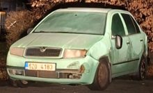 pistaciova škoda fabia lov na auto