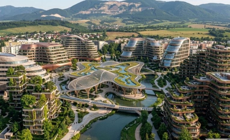 AI vytvorila zo známych slovenských sídlisk luxusné štvrte