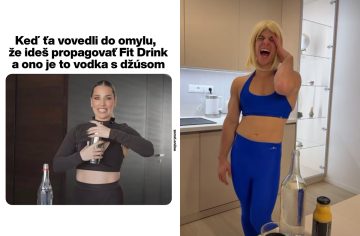 Cibulkovej fit drink s vodkou baví celé Slovensko. Reagovali naň už aj Jovinečko či Fero Joke