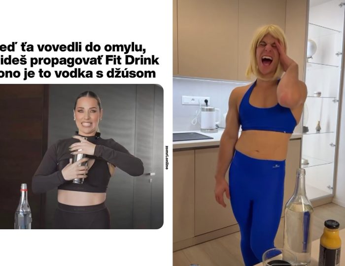 Cibulkovej fit drink s vodkou baví celé Slovensko. Reagovali naň už aj Jovinečko či Fero Joke