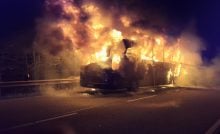 horiaci autobus východ slovensko katastrofa