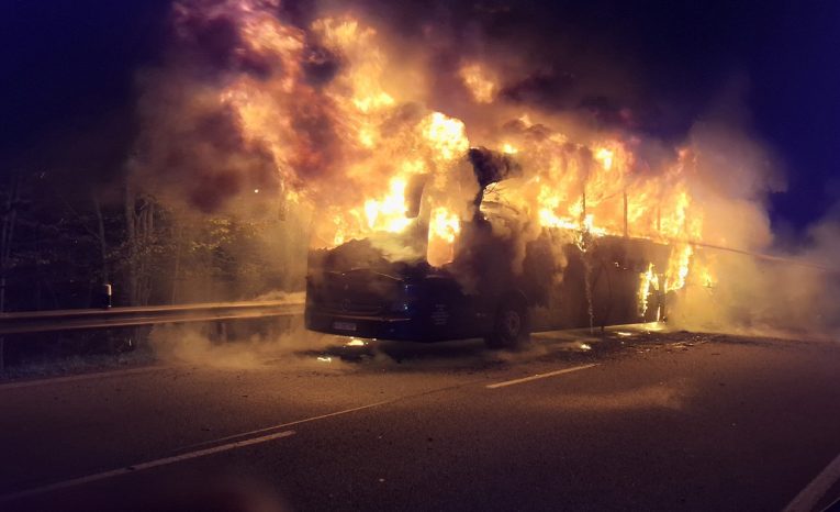 horiaci autobus východ slovensko katastrofa