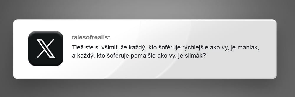 príspevky šoférovanie humor