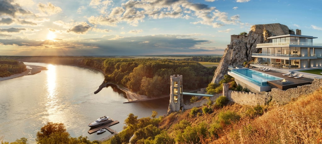 Ako by vyzerali slovenské zrúcaniny ako luxusné nehnuteľnosti? AI vytvorila ich vizualizácie