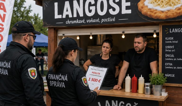 finančná správa langoš peniaze pokuta absurdita