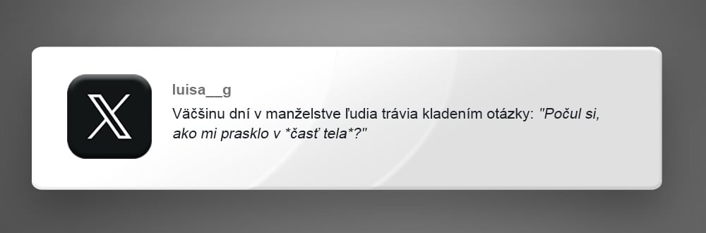 manželstvo príspevky zábava