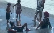 humenné fontána návštevníci rómovia pobúrenie reakcie ľudí video