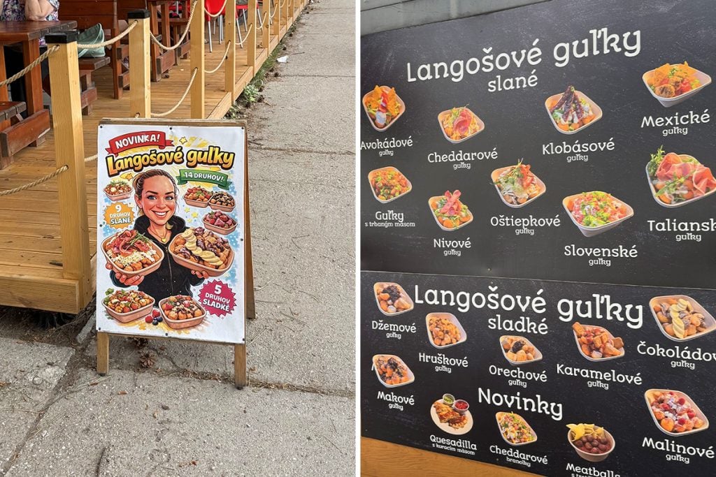unikátne langoše langošové guľky bratislava
