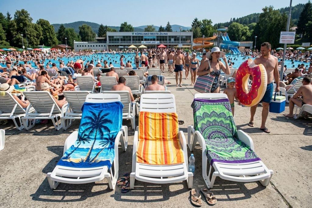 typy ľudí návšteva kúpaliska