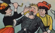 ženy proti ženám anti sufragizmus volebné právo plagáty absurdné
