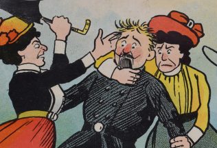 ženy proti ženám anti sufragizmus volebné právo plagáty absurdné