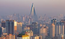 Pyongyang kórea mesto hotel skazy Rjugjong