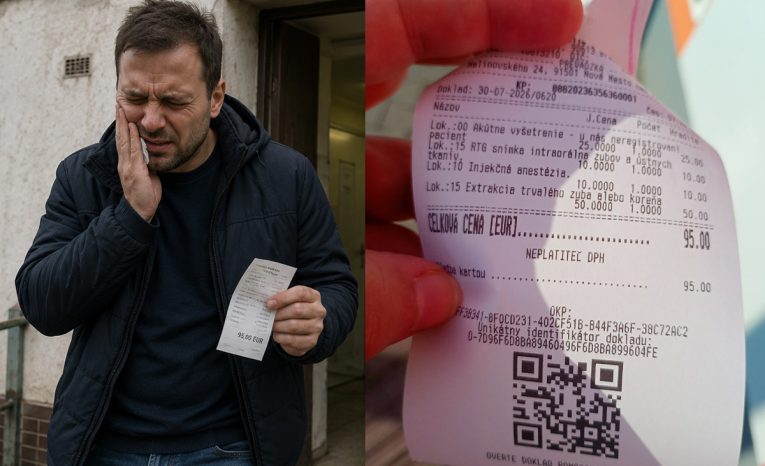 bloček 95 eur vytrhnutie zubu hnev ľudí ľudia sociálne siete