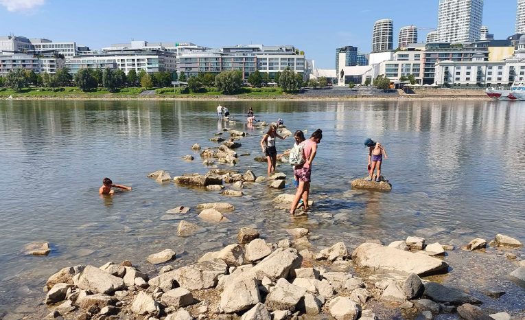 dunaj vyschnutý bratislava staré lido mamut