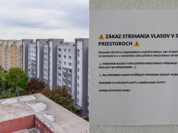 zákaz bytovka košice ľudia oznam kuriozity viral