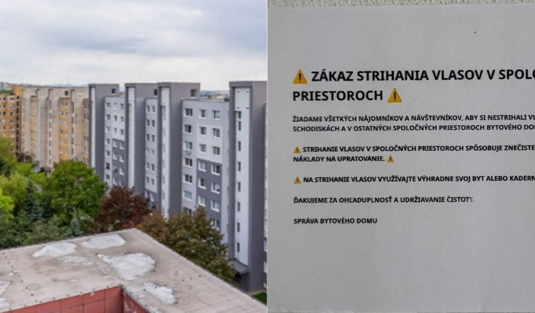 zákaz bytovka košice ľudia oznam kuriozity viral