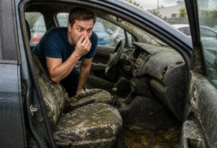 zatuchnutá pivnica auto problém smrad pach