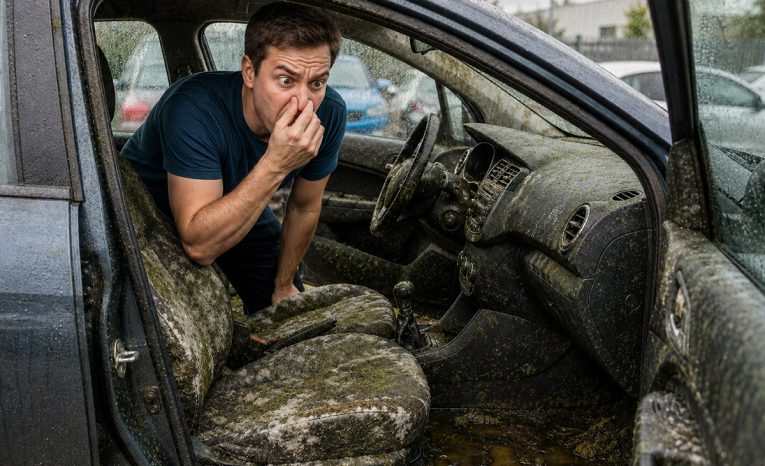 zatuchnutá pivnica auto problém smrad pach
