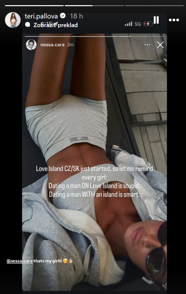 Teri Pallová si nepriamo rypla do Separovej ex Cynthie: Tá teraz hviezdi v šou Love Island