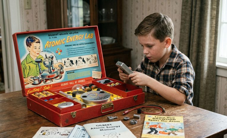 Gilbert U-238 Atomic Energy Lab nebezpečná hračka