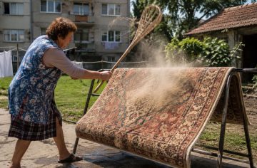 Prášenie kobercov či drhnutie podlahy: 7 domácich prác, ktoré kedysi vyzerali úplne inak než dnes
