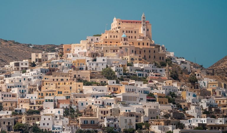 syros ostrov grécko cestovanie bývanie zadarmo mačky