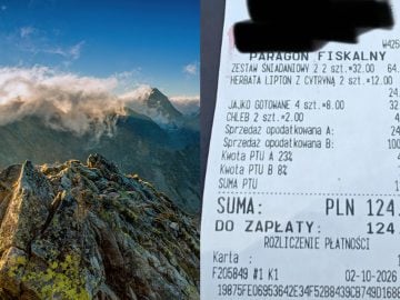 turista tatry účtenka peniaze