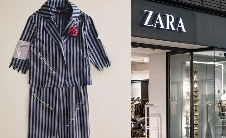 zara odev osvienčim tábor oblečenie halloween