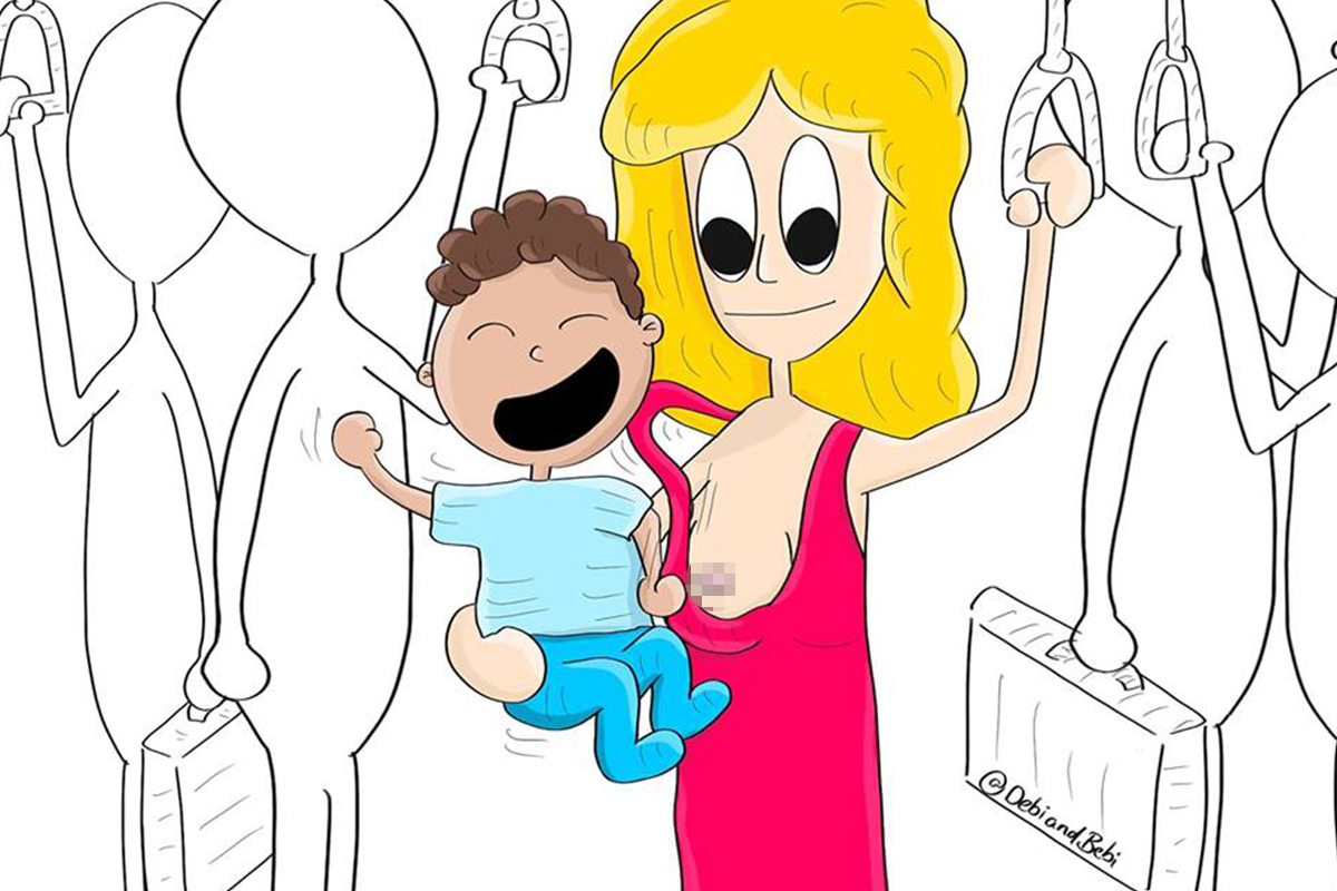 Mamička a ilustrátorka v jednom kreslí záživný život so svojou ratolesťou
