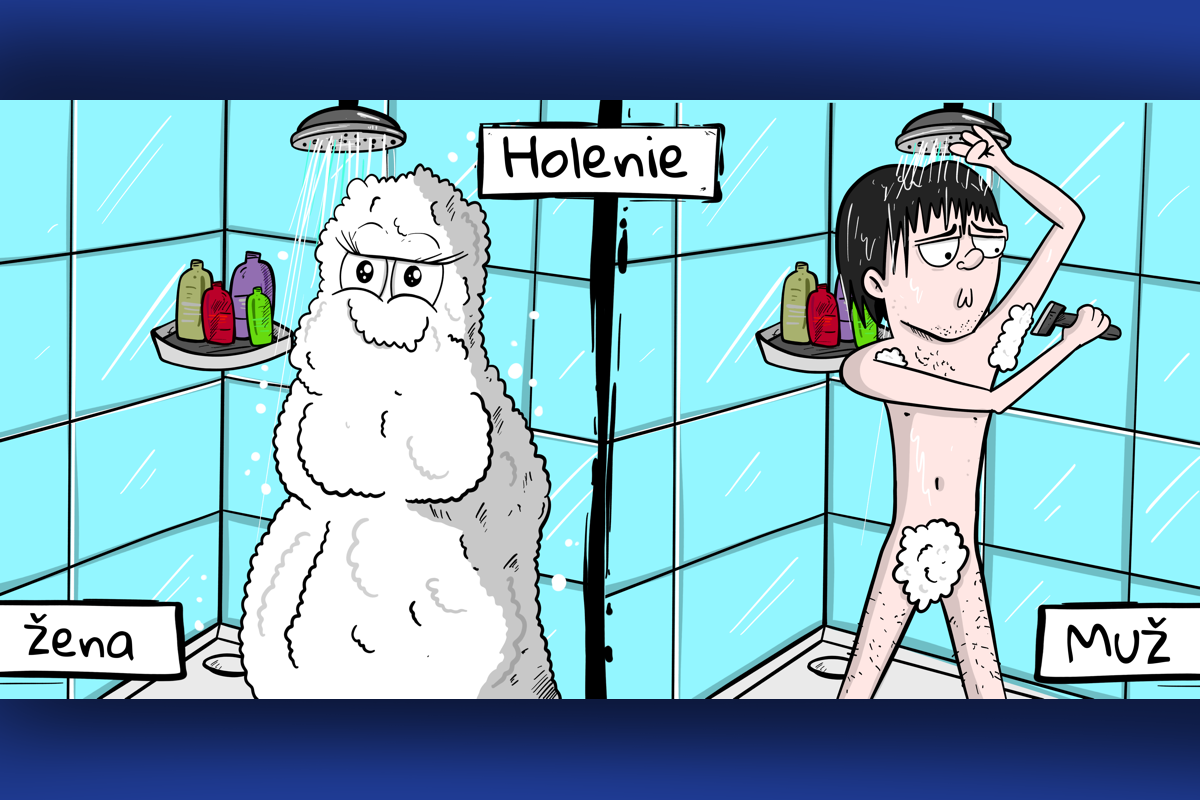 Sprchovanie mužov vs. žien. Nailustrovali sme tie najvtipnejšie rozdiely