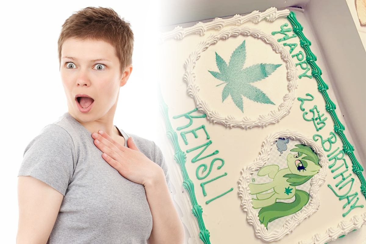 Mamička dostala kvôli nedorozumeniu s cukrárňou tortu s motívom marihuany