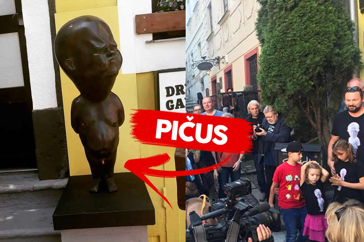 V bratislavských uliciach sa objavila nová komická socha s vulgárnym názvom
