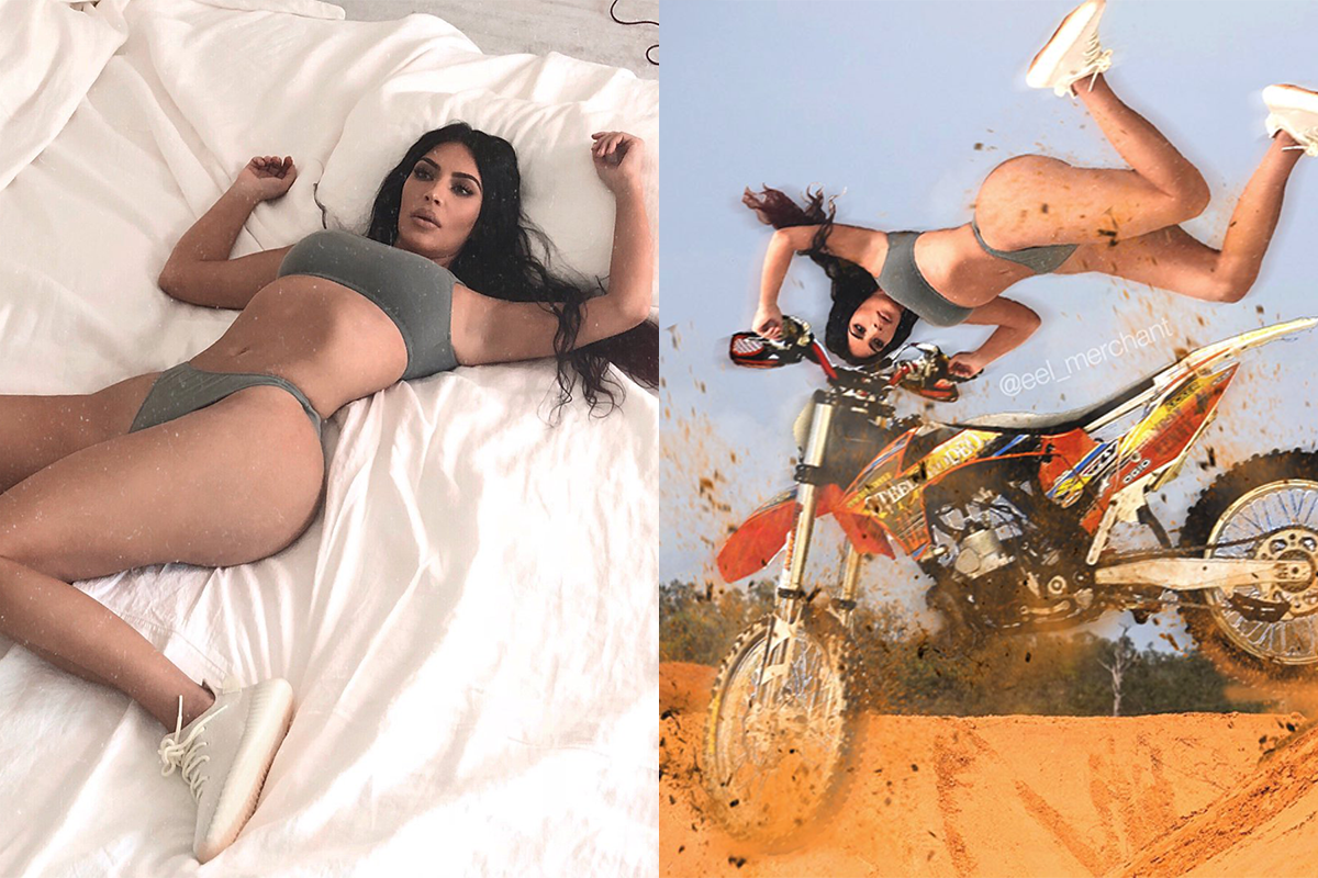 Nevydarená fotografia Kim Kardashian sa stala vďačným terčom grafikov so zmyslom pre humor