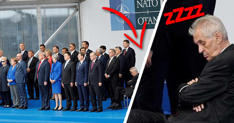 Miloš Zeman bol na summite NATO mimo prevádzky. Internet si na nelichotivej fotke fakt zgustol!
