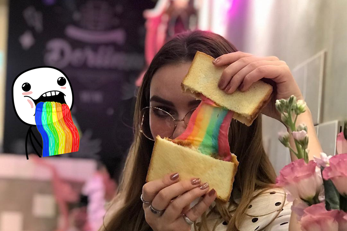 Internet má novú food mániu - Rainbow toast!