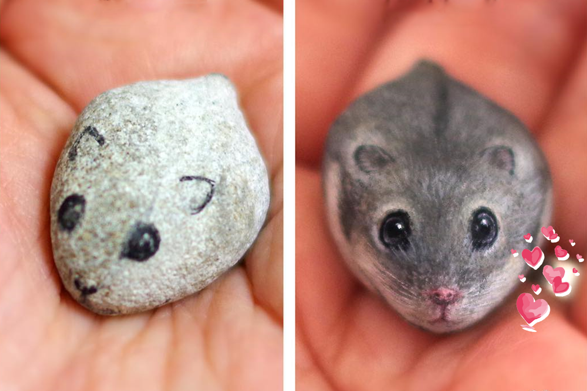 Japonská umelkyňa vytvára z malých kamienkov roztomilé zvieratká, ktoré si okamžite zamiluješ