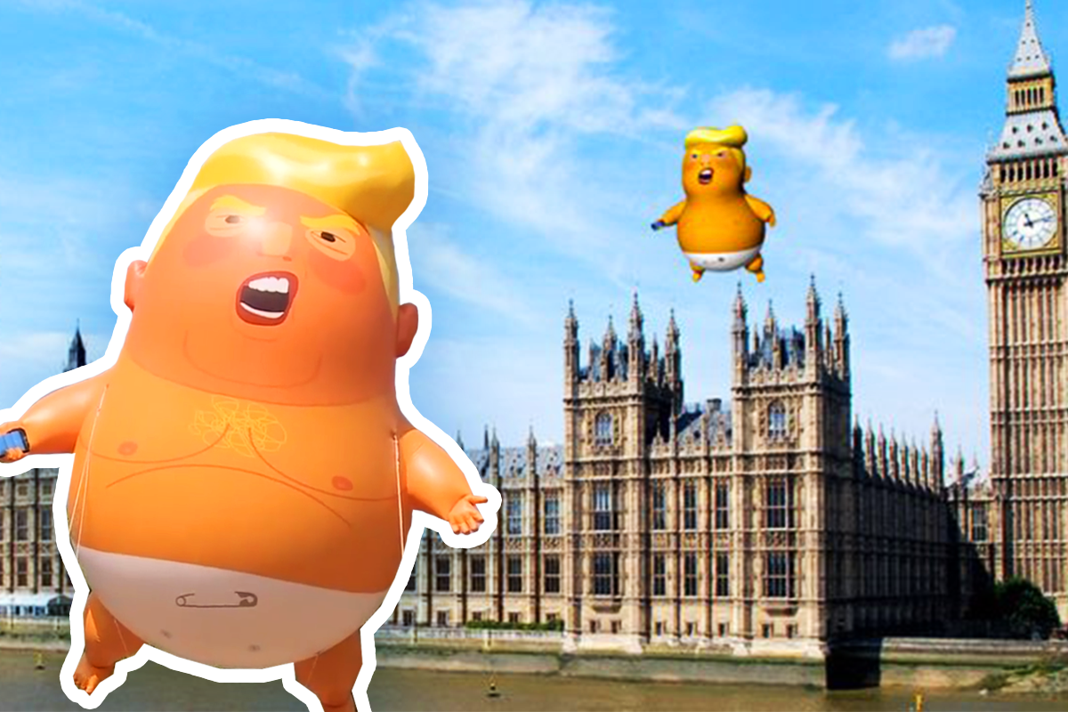 Donalda Trumpa dnes v Londýne čakala jeho lietajúca podobizeň s nemilým odkazom