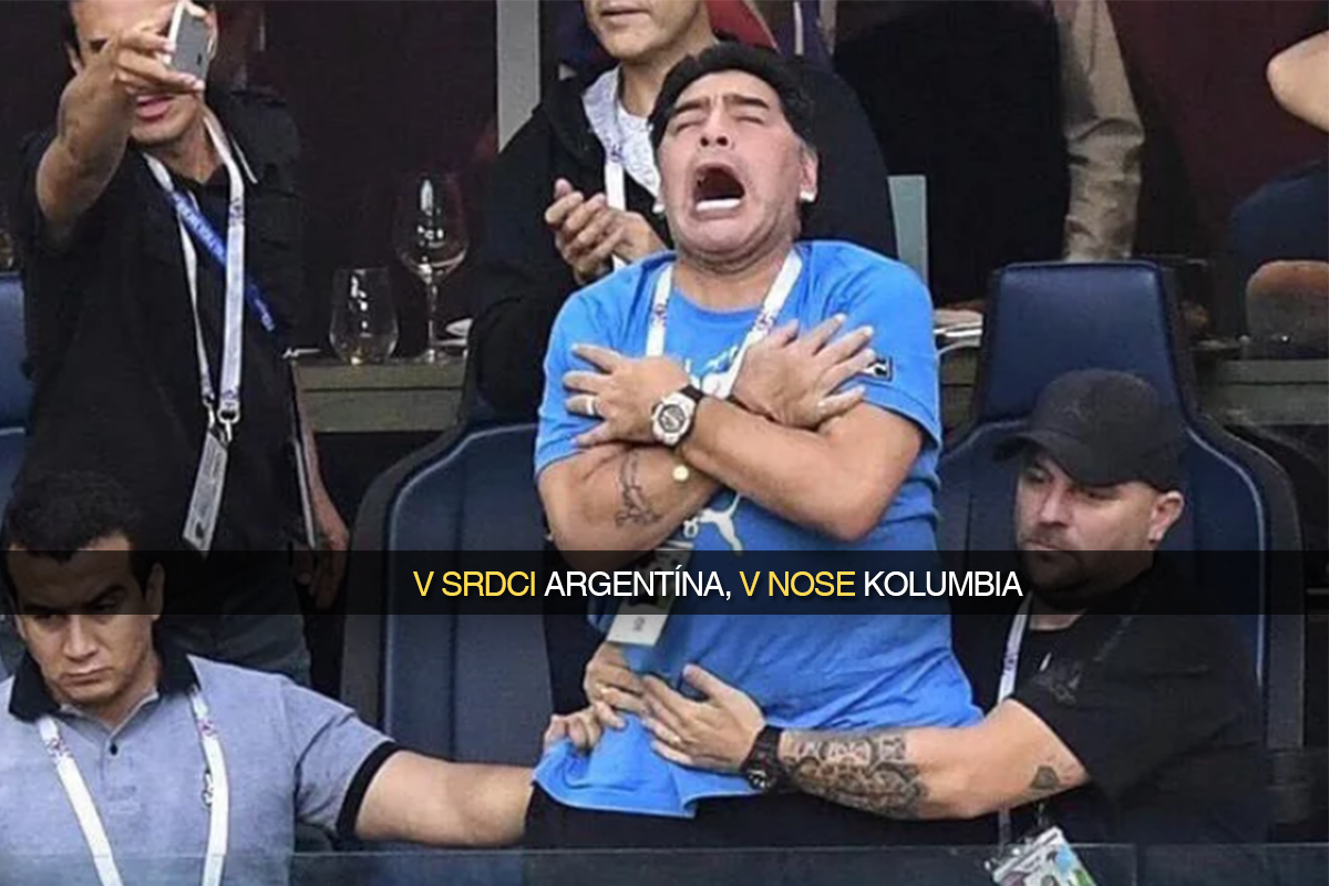 Legendárny Diego Maradona prišiel povzbudzovať argentínsky tím rozbitý ako slovenská cesta!