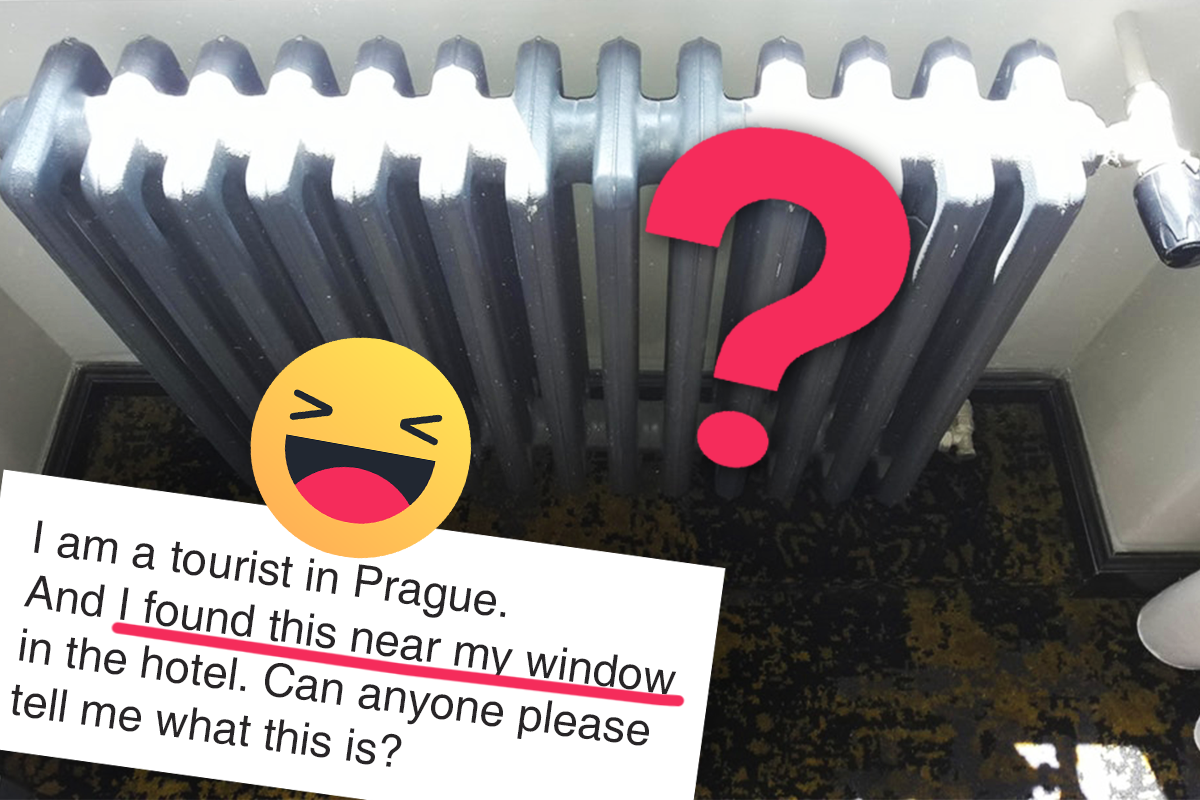 Zahraničného turistu v Prahe prekvapila divná kovová vec pri okne. Podarilo sa mu rozlúštiť záhadu radiátora?
