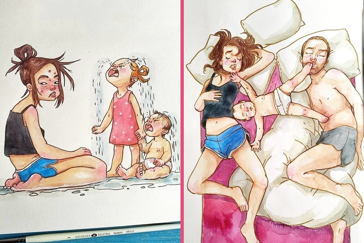 Vtipné ilustrácie o živote matky, ktoré vás rozosmejú cez slzy