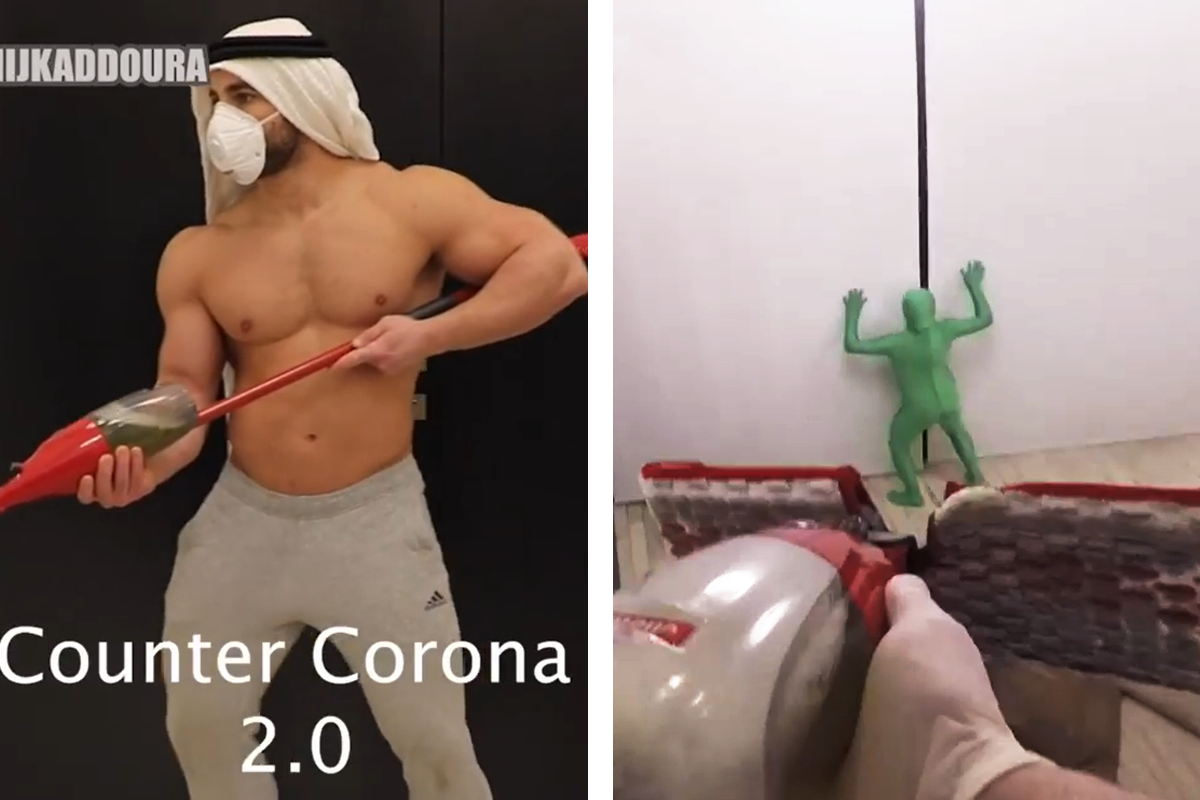 Mladík v zábavnom videu bojuje s koronavírusom v štýle kultovej hry Counter-Strike