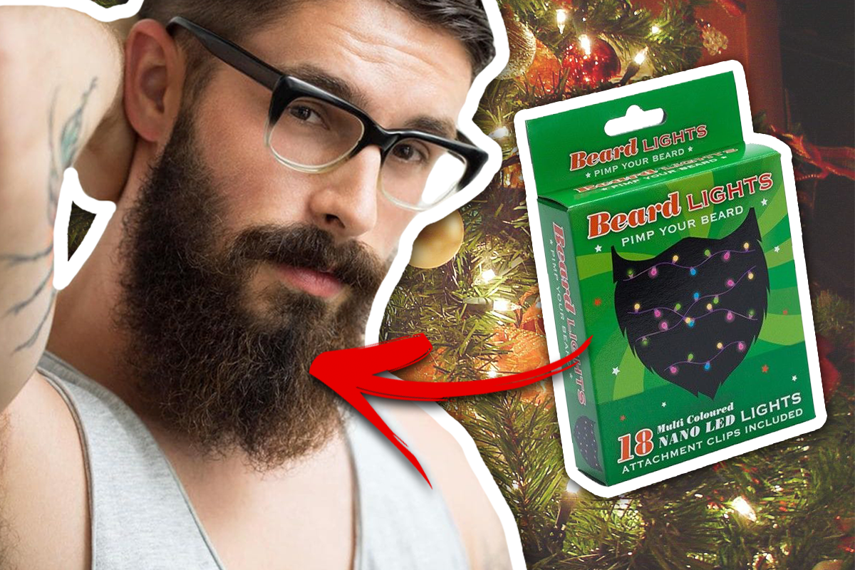 Vianočná novinka pre pánov: Ozdobte si bradu drobnými svetielkami, vraj je to teraz 