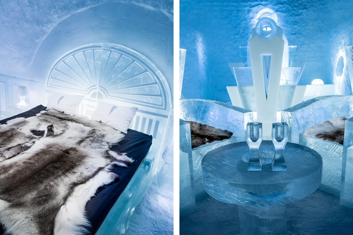 Vo Švédsku môžeš navštíviť nádherný hotel, ktorý je kompletne celý z ľadu a snehu
